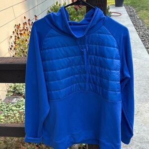 Xersion Men's Quilted Blue Hoodie